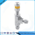 Adjustable gas pressure relief valve